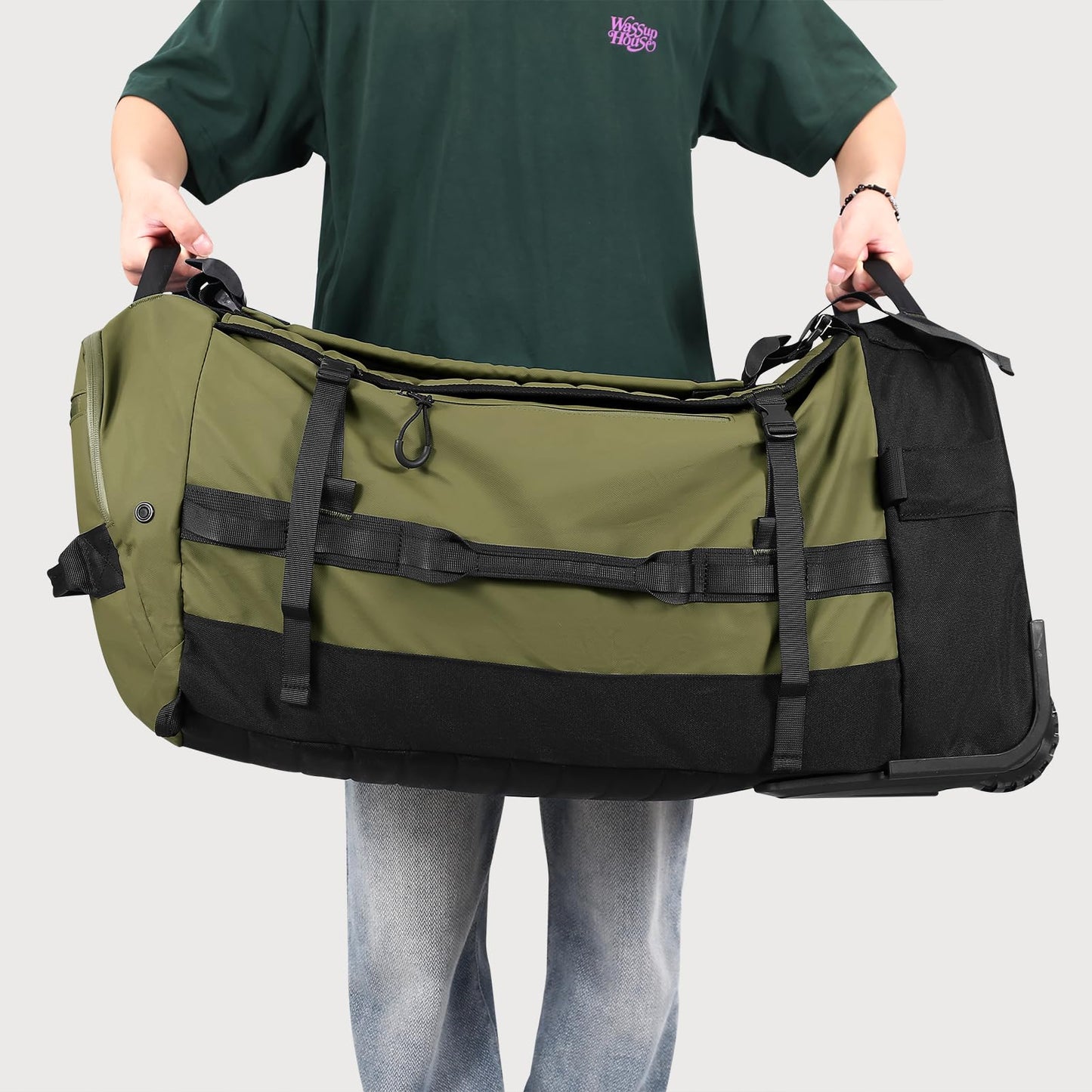 AquaRoll 29 Quilted Wheeled Duffle Backpack