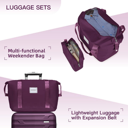 LAVENDER 6pc Hardside Spinner Luggage