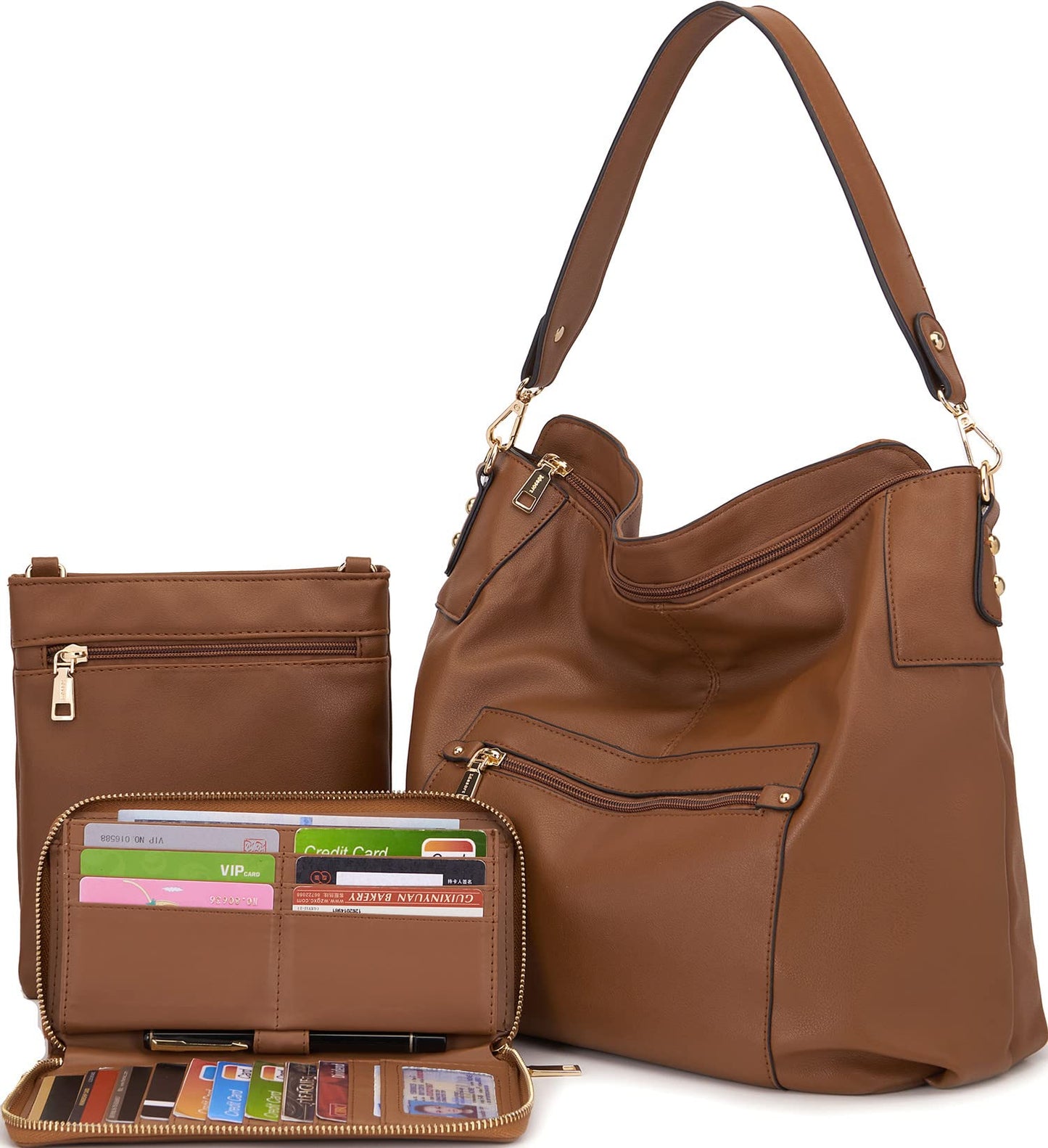 ChicCrossbody: Women's Tote & Wallet Set