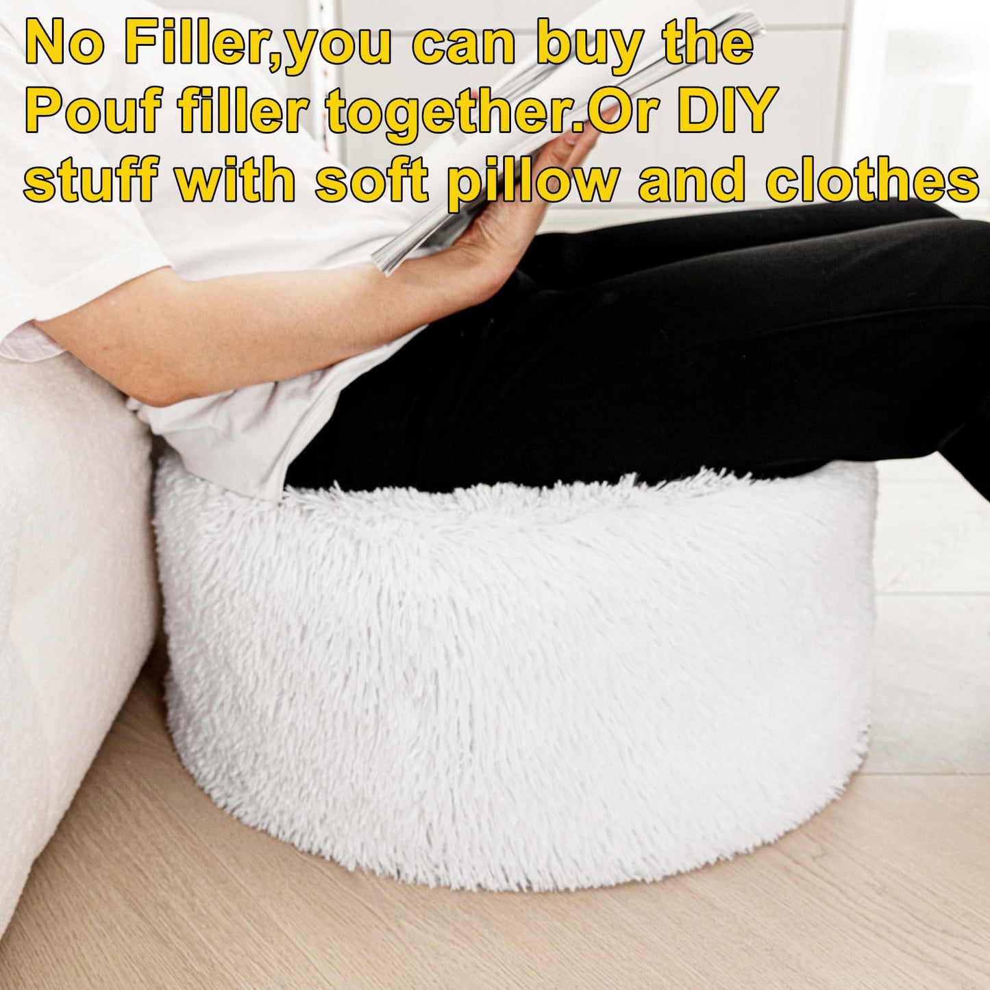 VersaPouf: Unstuffed Ottoman & Foot Rest Cover