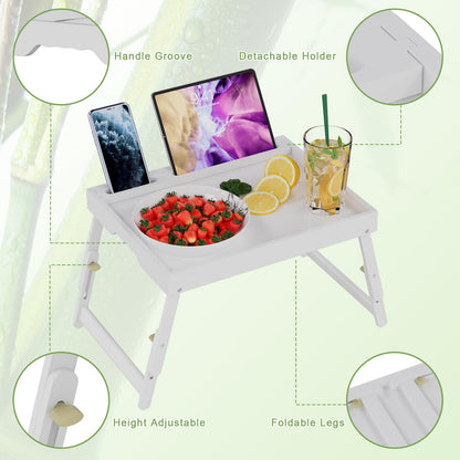 Artmeer Bamboo Foldable Bed & Laptop Tray - 2 Pack