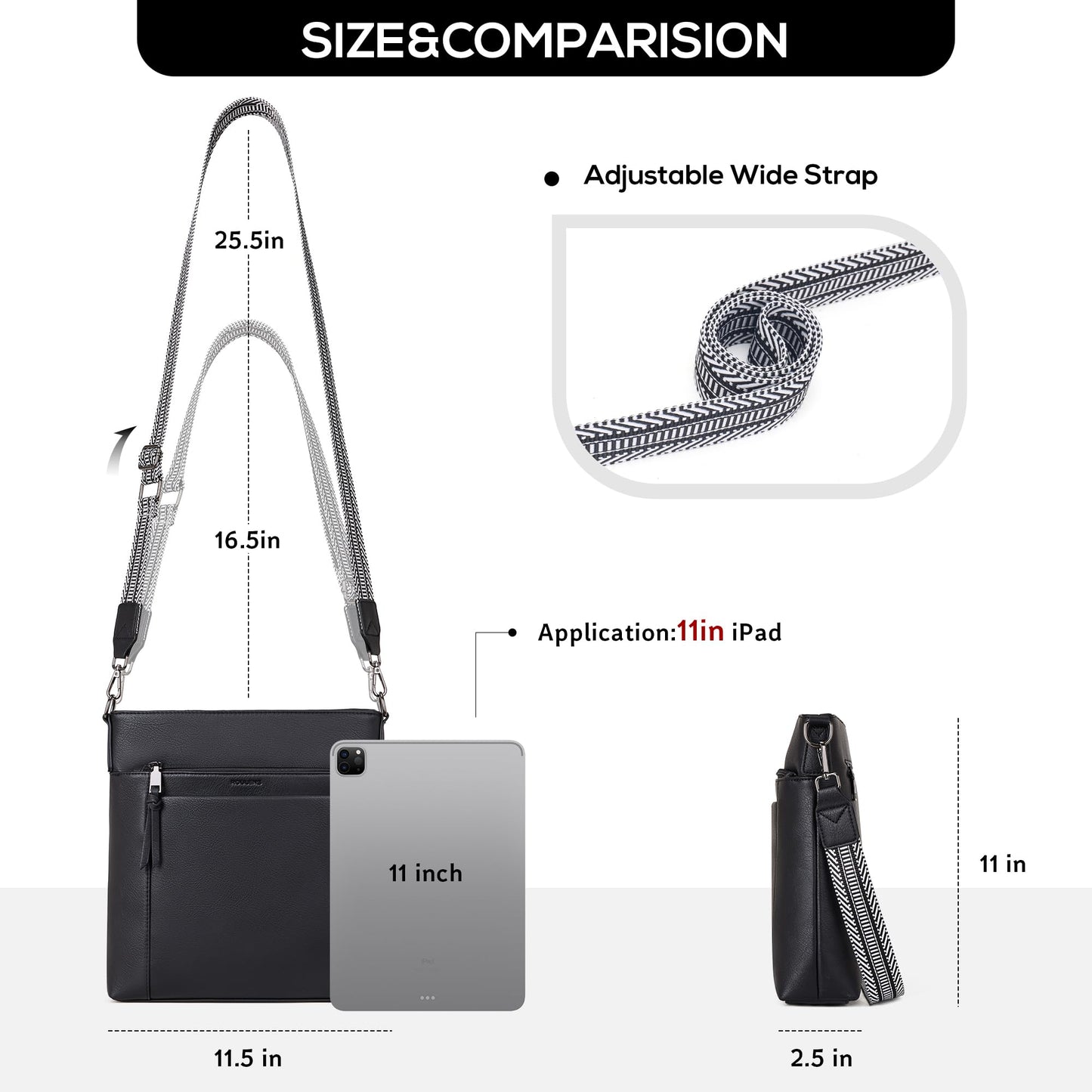 Chic Leather Crossbody with Card Slots for Women