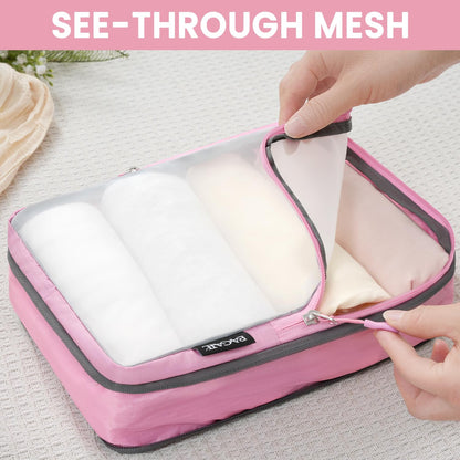 BAGAIL Travel Compression Cubes Set for Packing Ease