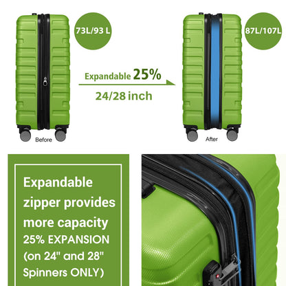 LAVENDER 6pc Hardside Spinner Luggage