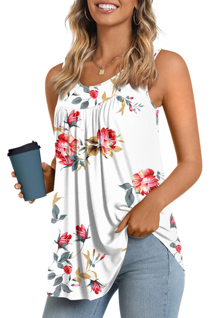 Longyuan Summer Sleeveless Tunics for Women