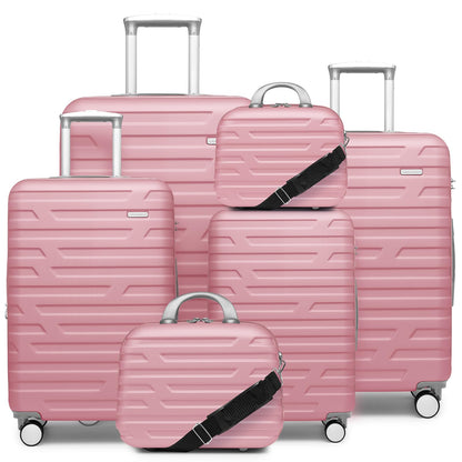 LAVENDER 6pc Hardside Spinner Luggage