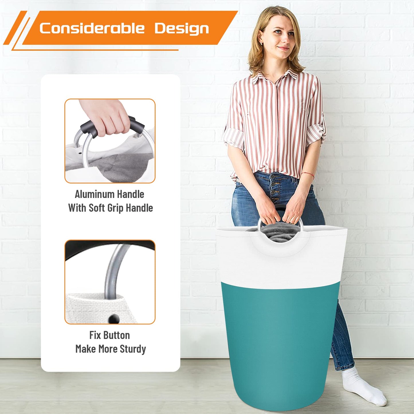 BlissTotes 90L Collapsible Laundry Hamper - Black