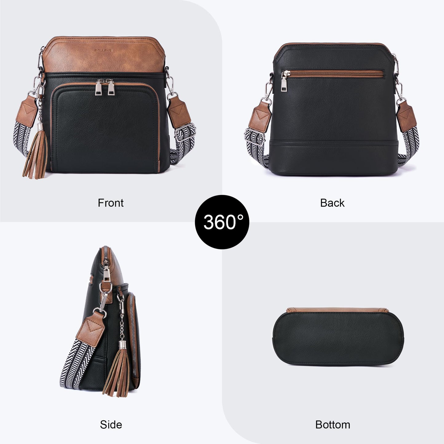 Tassel Charm Crossbody Bag for Women