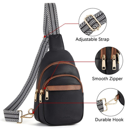BOSTANTEN Chic Leather Crossbody Sling Bag