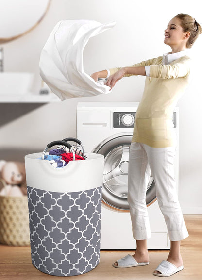 Collapsible Hamper Bag - Grey