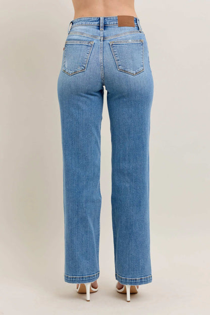 Judy Blue Full Size High Waist Straight Jeans Plus Size - Premium Women / Jeans & Denim from Trendsi - Just $72.99! Shop now at Handbags Specialist Headquarter