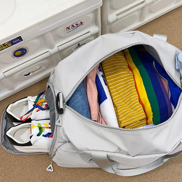 Nylon Solid Travel Bag - Premium travel-bag from Trendsi - Just $39.99! Shop now at Handbags Specialist Headquarter