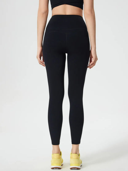 Millennia Wide Waistband Active Leggings - Premium Leggings from Trendsi - Just $40.95! Shop now at Handbags Specialist Headquarter