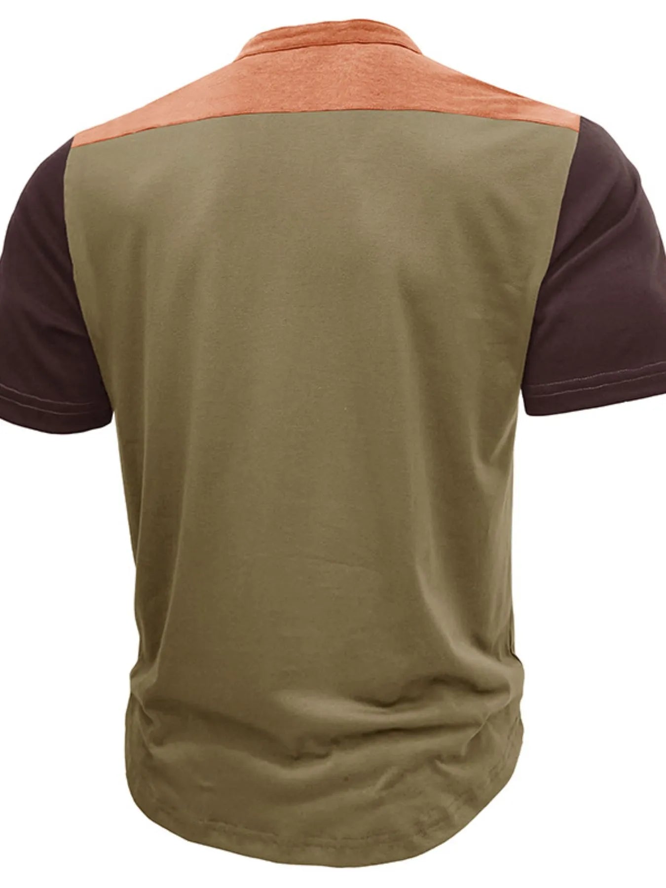 Men's Plus Size Color Block Short Sleeve Polo Shirt - Premium Men's Polo shirt from Trendsi - Just $35.84! Shop now at Handbags Specialist Headquarter