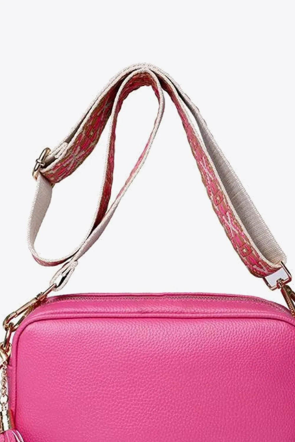 PU Leather Tassel Crossbody Bag - Premium handbags from Trendsi - Just $39.99! Shop now at Handbags Specialist Headquarter