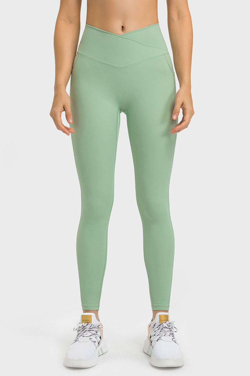 Millennia V-Waist Yoga Leggings with Pockets - Premium Leggings from Trendsi - Just $59.76! Shop now at Handbags Specialist Headquarter