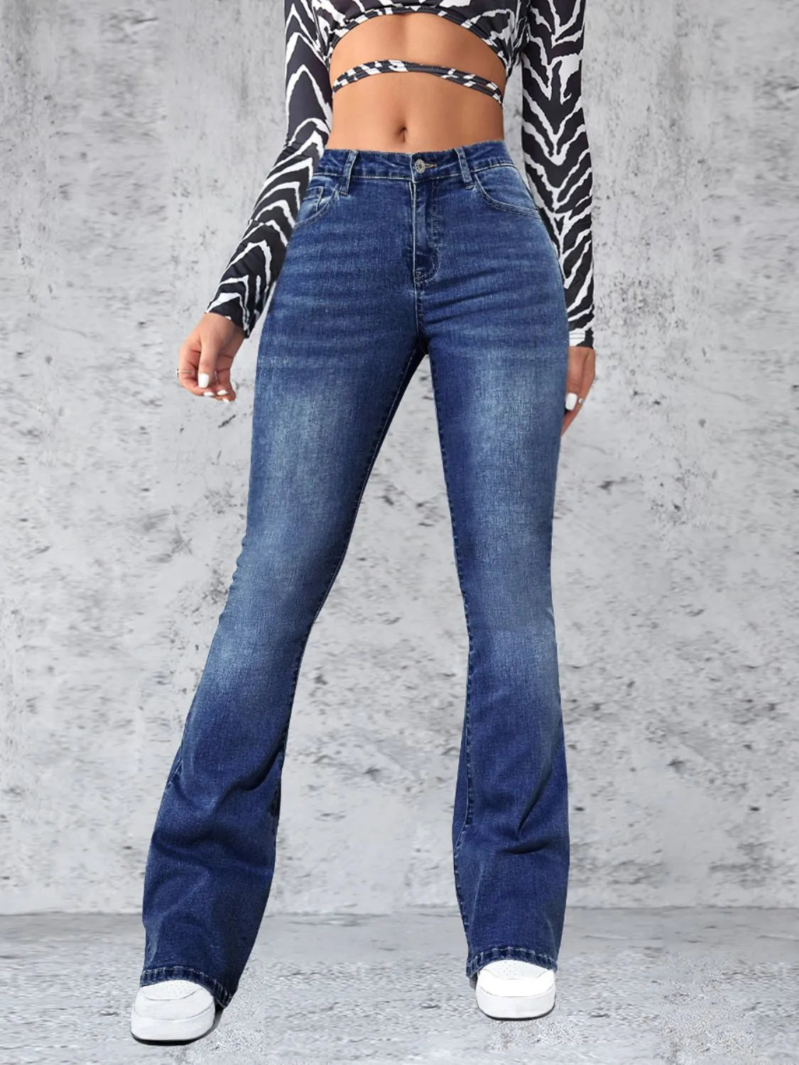 High Rise Jeans with Pockets - Premium Women / Jeans & Denim from Trendsi - Just $33.62! Shop now at Handbags Specialist Headquarter
