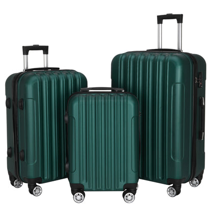 Tri-Size Glide: Universal Alloy Luggage Set