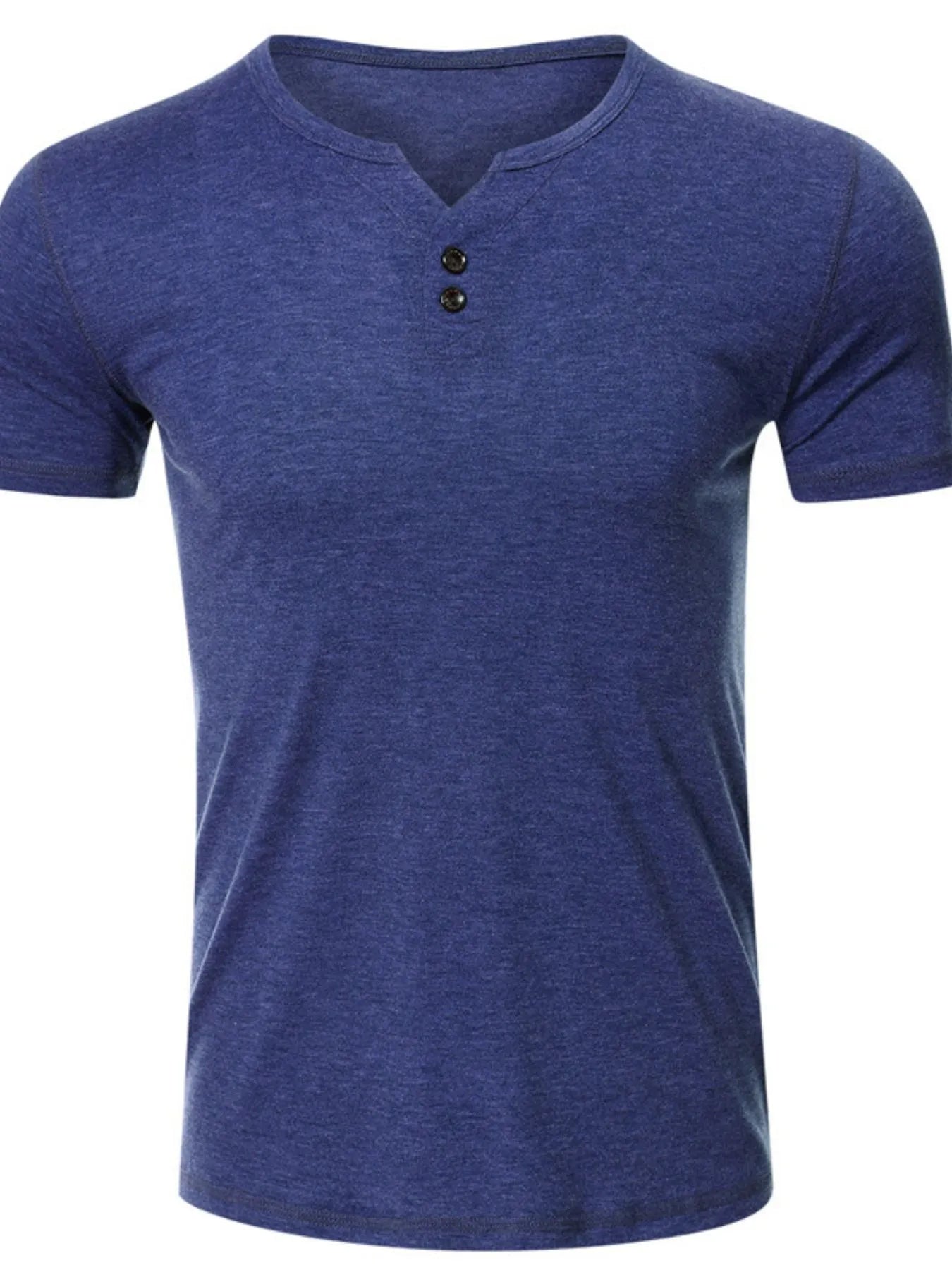 Men's Henley Short Sleeve Polo Top - Premium Men's Polo shirt from Trendsi - Just $30.14! Shop now at Handbags Specialist Headquarter