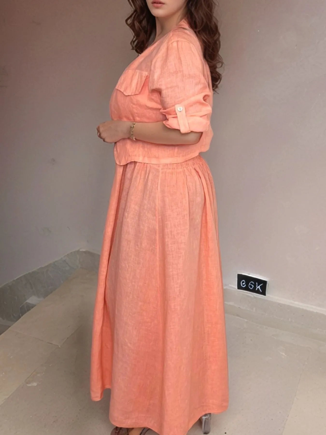 Full Size Smocked Cami Dress and Jacket Set Plus Size - Premium Dresses from Trendsi - Just $48.99! Shop now at Handbags Specialist Headquarter