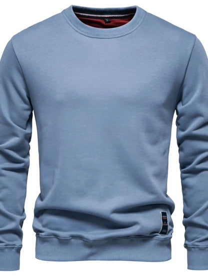 Men's Round Neck Long Sleeve Sweatshirt - Premium Men's Sweatshirts from Trendsi - Just $33.88! Shop now at Handbags Specialist Headquarter