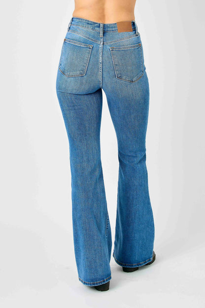 Judy Blue Full Size Hw Classic Flare Jeans Plus Size - Premium Women / Jeans & Denim from Trendsi - Just $67.99! Shop now at Handbags Specialist Headquarter