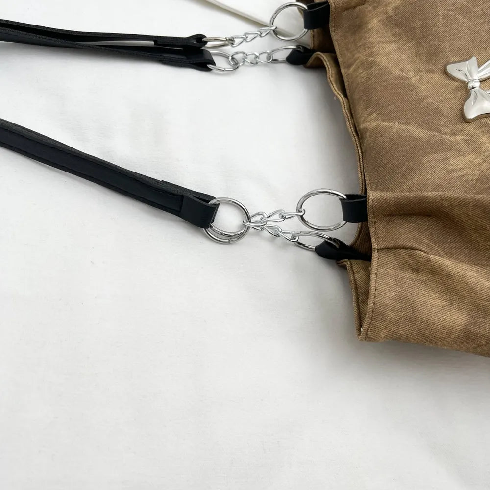 Bow Polyester Medium Tote Bag - Premium Tote Bag from Trendsi - Just $39.99! Shop now at Handbags Specialist Headquarter