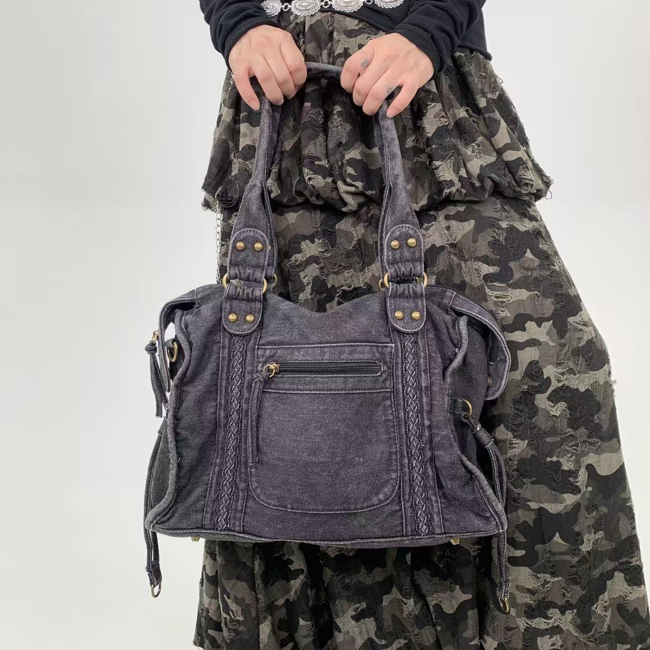 Women's Soft Leather Vintage Tote Bag Shoulder Messenger Bag