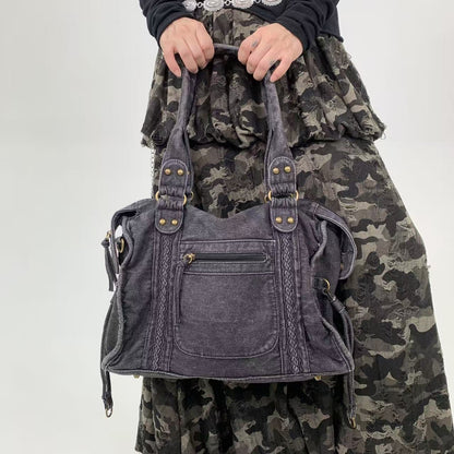 Women's Soft Leather Vintage Tote Bag Shoulder Messenger Bag