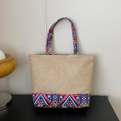 Geometric Medium Tote Bag - Premium Tote Bag from Trendsi - Just $39.99! Shop now at Handbags Specialist Headquarter