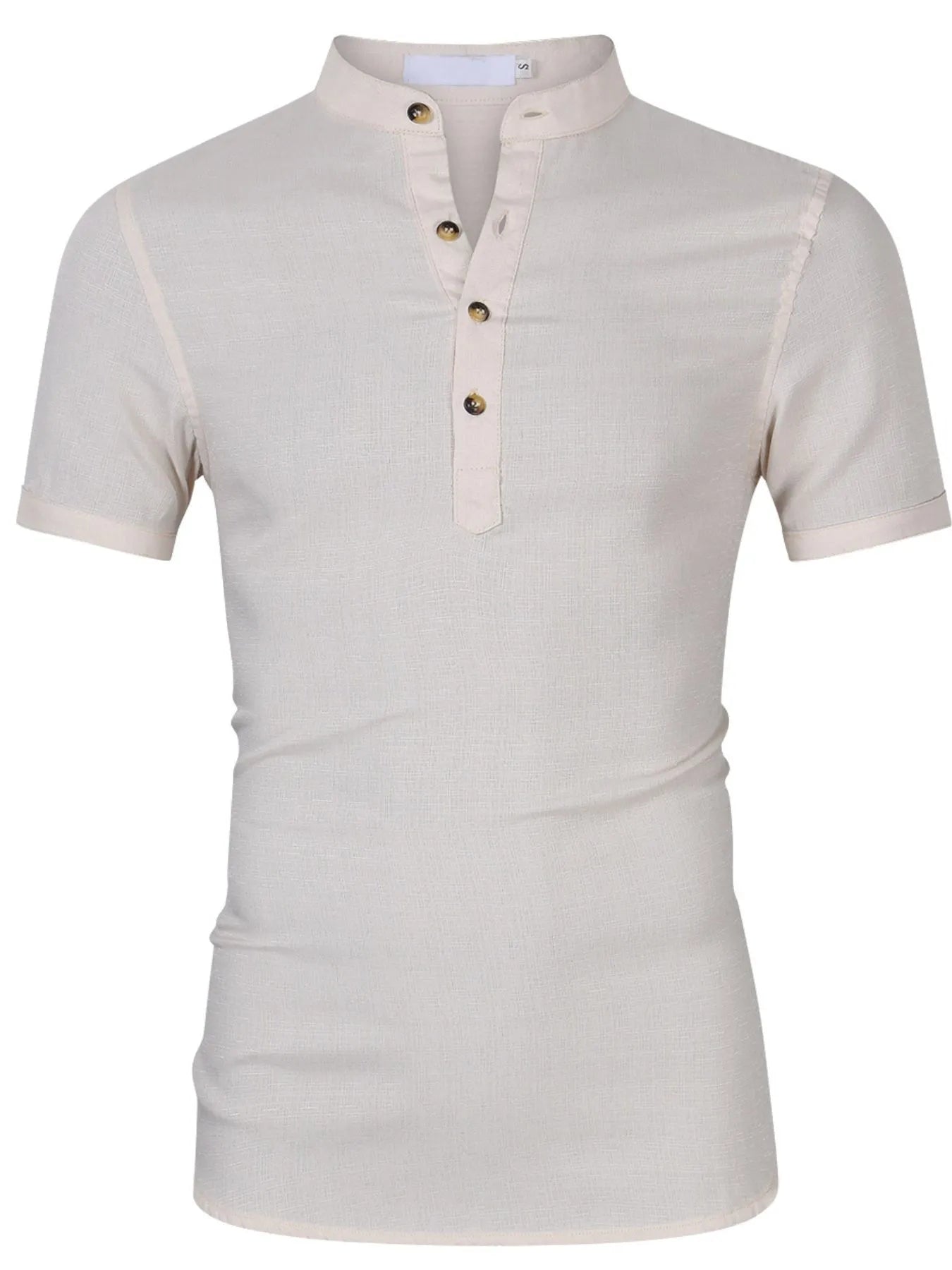 Men's Collar Neck Short Sleeve Polo Shirt - Premium Men's Polo shirt from Trendsi - Just $29.64! Shop now at Handbags Specialist Headquarter