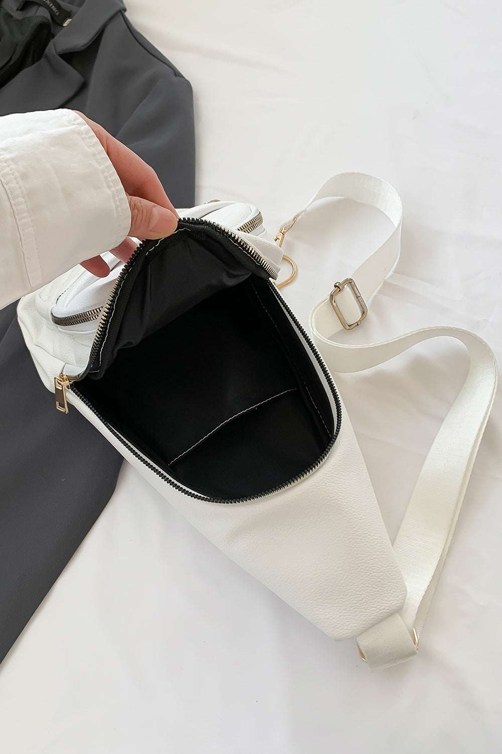 PU Leather Sling Bag - Premium Crossbody Bag from Trendsi - Just $25.99! Shop now at Handbags Specialist Headquarter