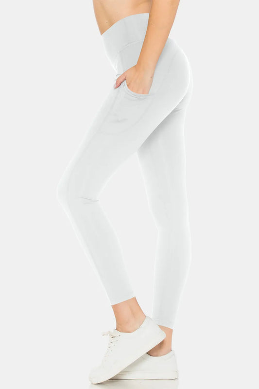 Leggings Depot High Waist Leggings with Pockets - Premium Leggings from Trendsi - Just $28.77! Shop now at Handbags Specialist Headquarter