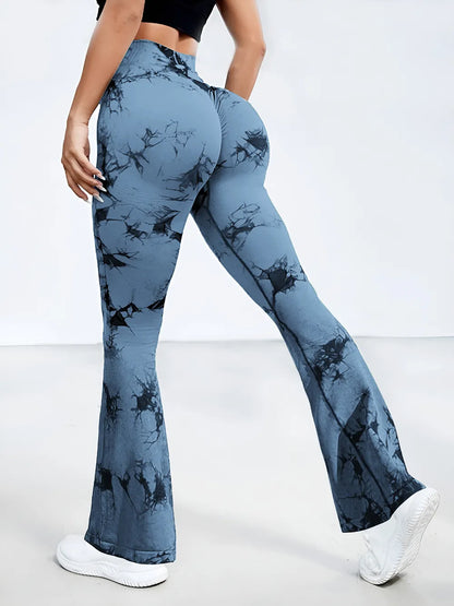Tie-Dye High Waist Active Leggings - Premium Leggings from Trendsi - Just $40.59! Shop now at Handbags Specialist Headquarter
