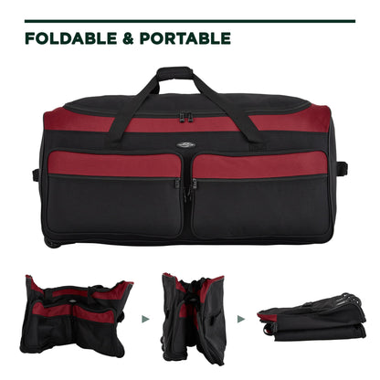 Travelers Club 36" Asgard 3-Wheel Rolling Duffel Bag