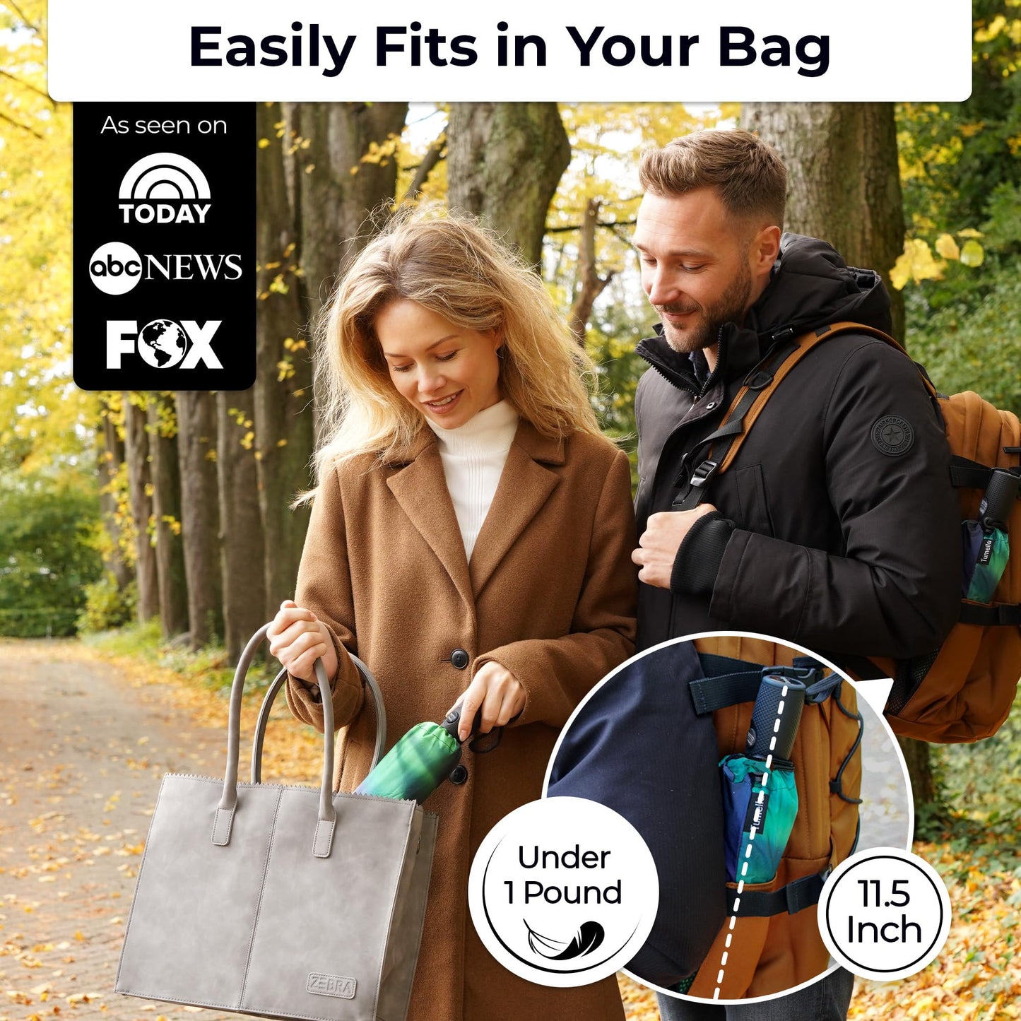 TUMELLA Elite Windproof Travel Umbrella