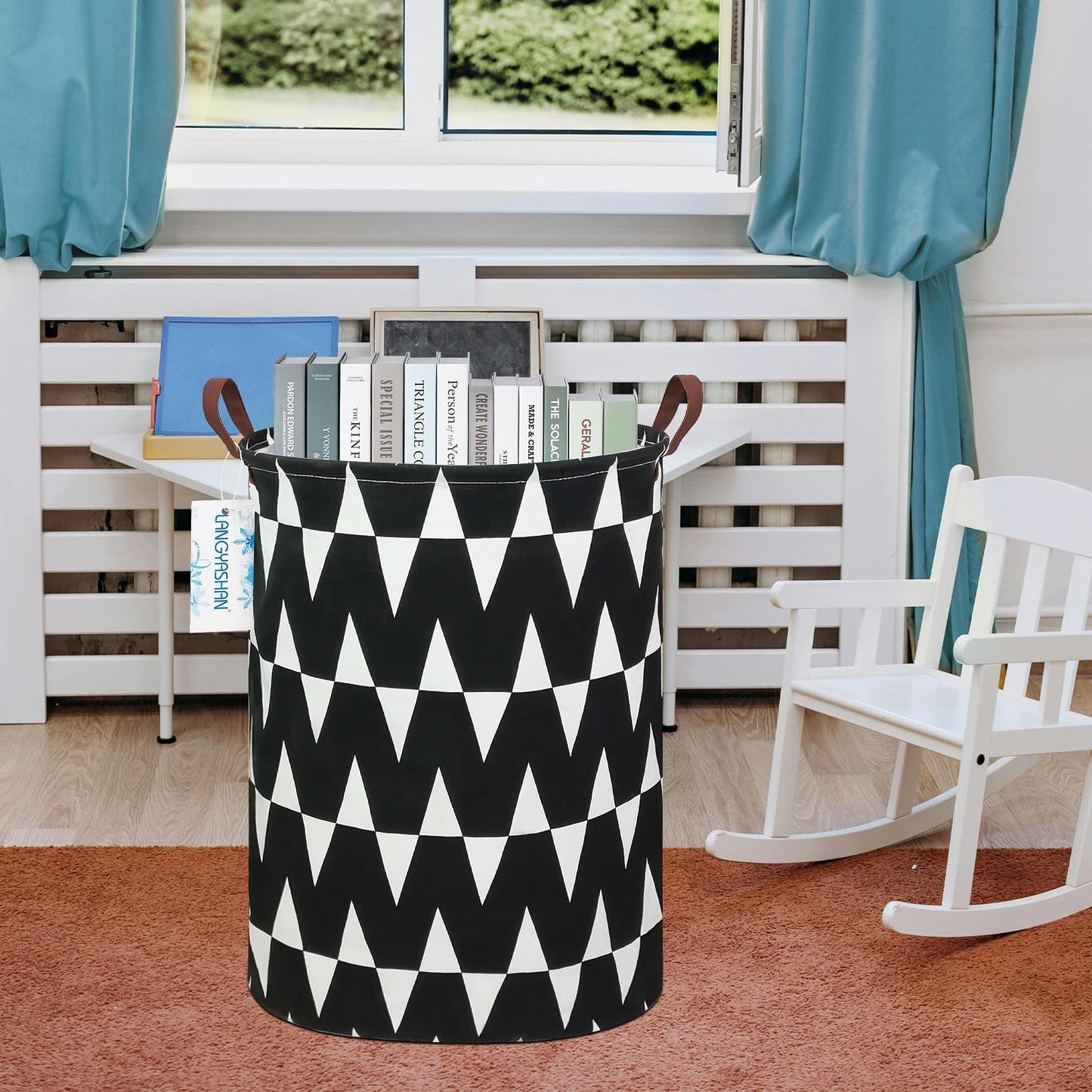 Collapsible Canvas Hamper by LANGYASHAN