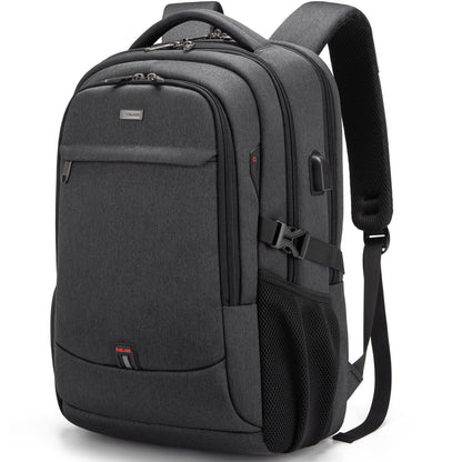 DUSLANG Travel Laptop Backpack with USB Port - Black