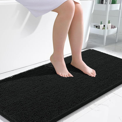 OLANLY Luxe Chenille Bath Mat - Quick Dry & Soft