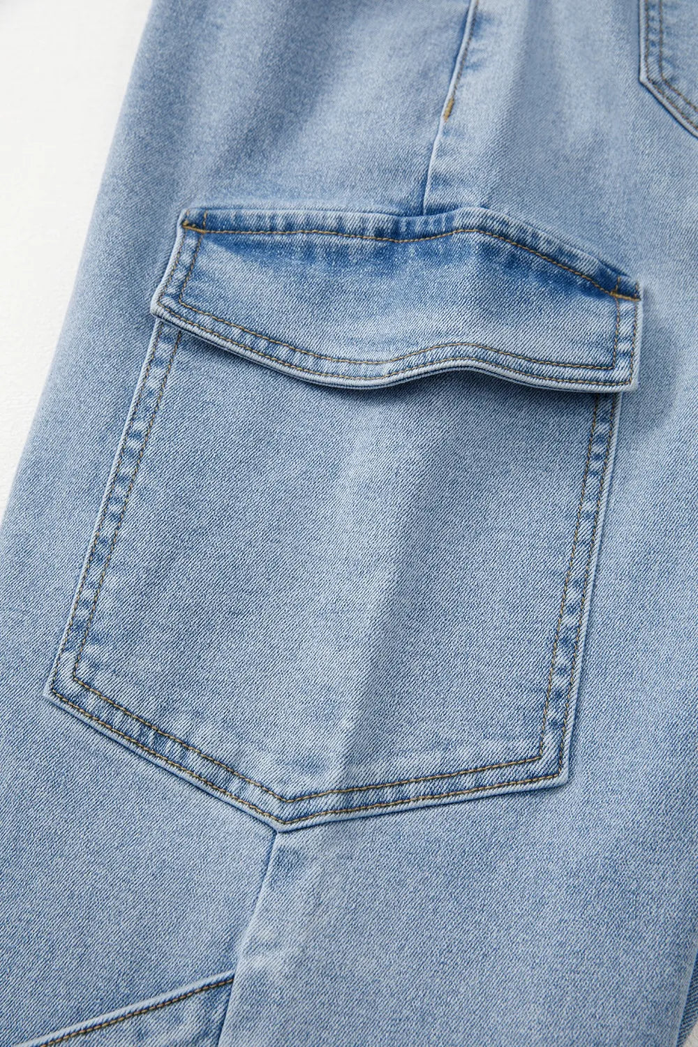 Bowknot Decor Cargo Jeans - Premium Women / Jeans & Denim from Trendsi - Just $56.70! Shop now at Handbags Specialist Headquarter