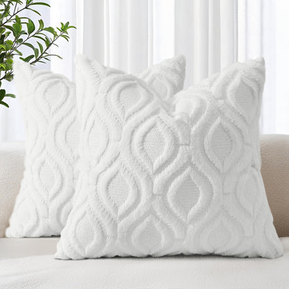 Farmhouse Faux Wool Pillow Covers