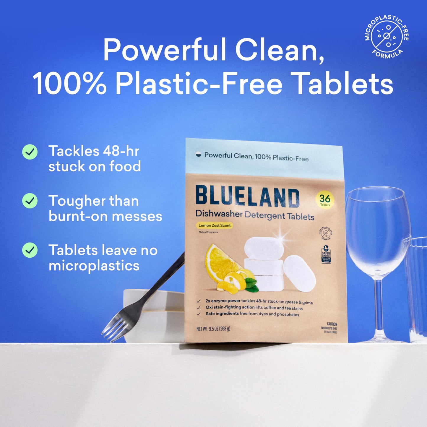 EcoClean Tabs: 60ct Plastic-Free Dishwasher Pods