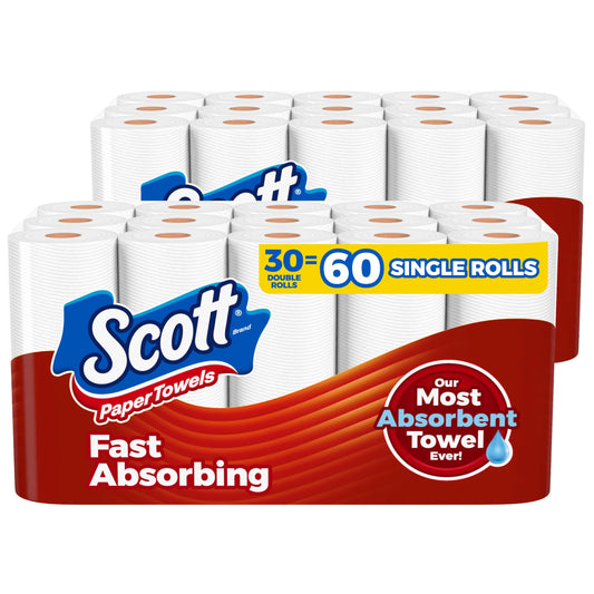 Scott Flexi-Sheet Towels: 6 Double = 12 Regular Rolls