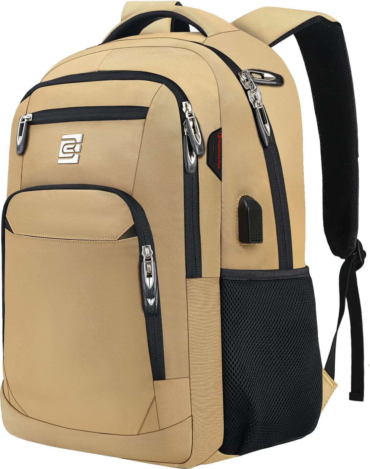 SecureSlim Laptop Backpack with USB & Water Resistance