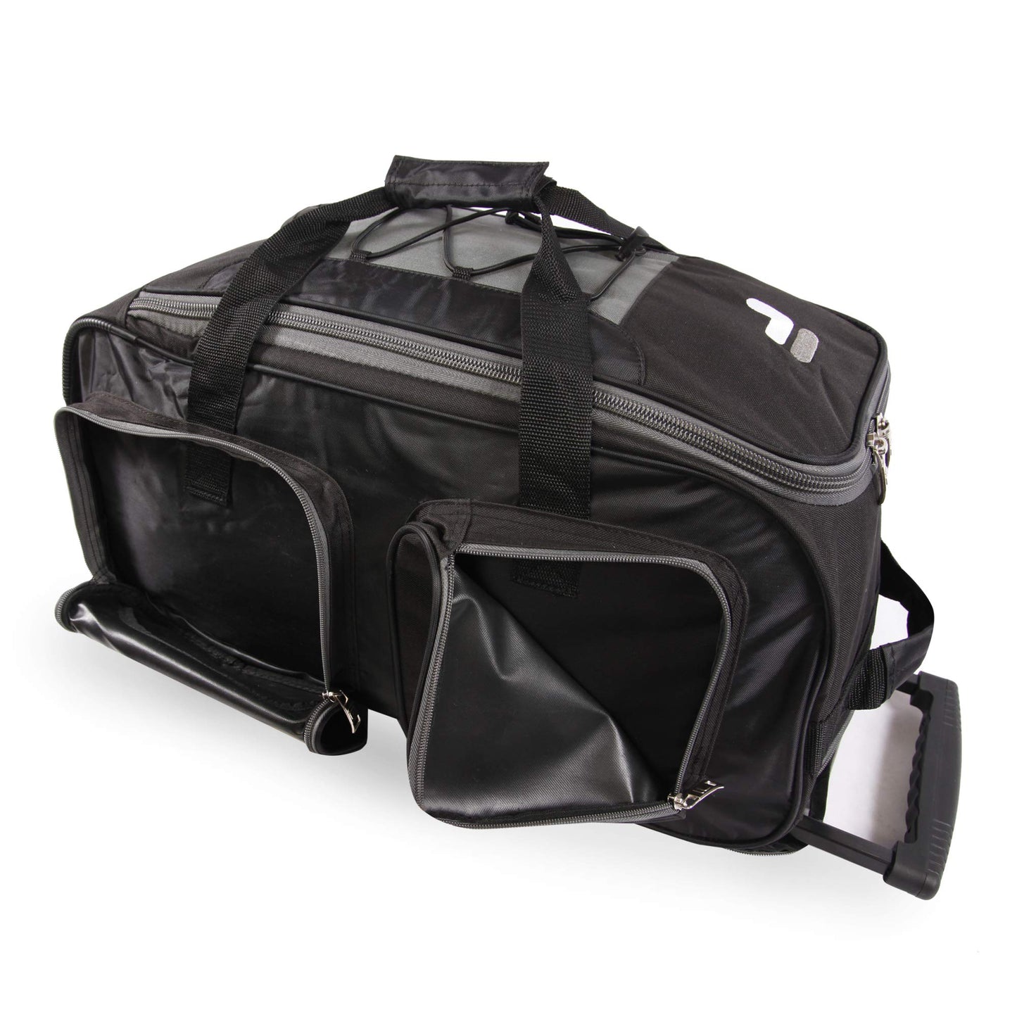 Fila 22 UltraLite Black Rolling Duffel Bag