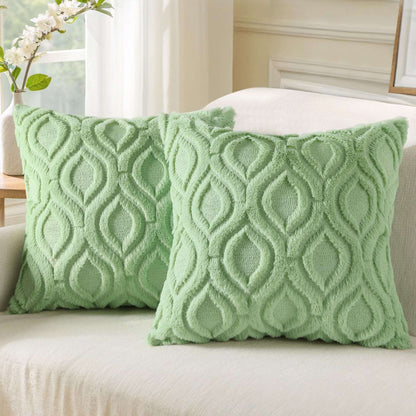 Farmhouse Faux Wool Pillow Covers