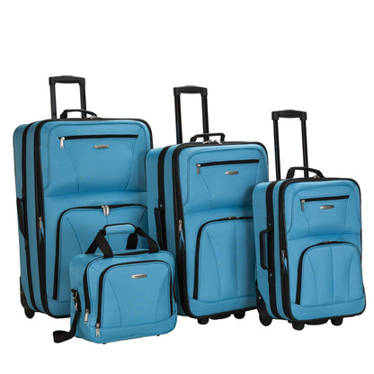 Charcoal Rockland Journey Expandable Luggage Set