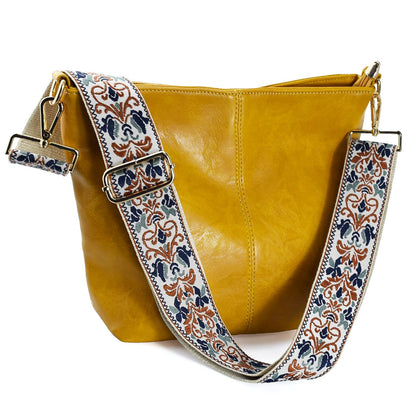 ChicHobo Vegan Leather Crossbody Bag with Strap