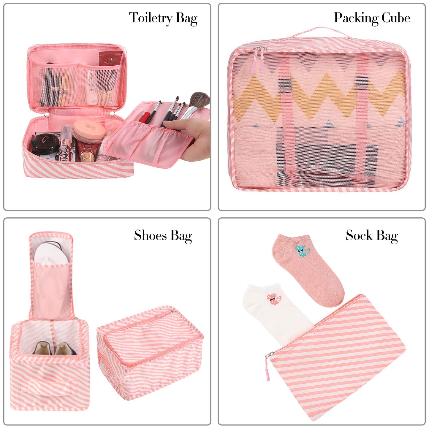 TravelMate 8-Piece Packing Cubes