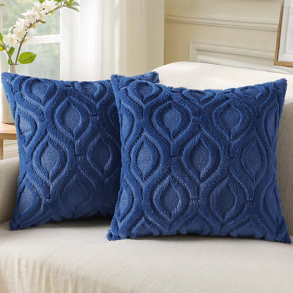 Farmhouse Faux Wool Pillow Covers